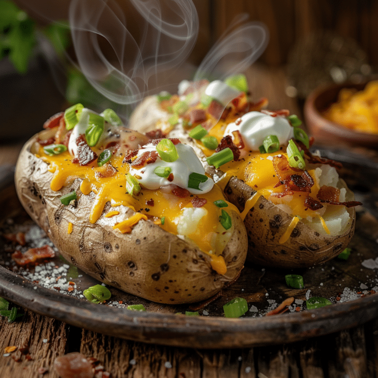 Cheesy Baked Potatoes Recipe