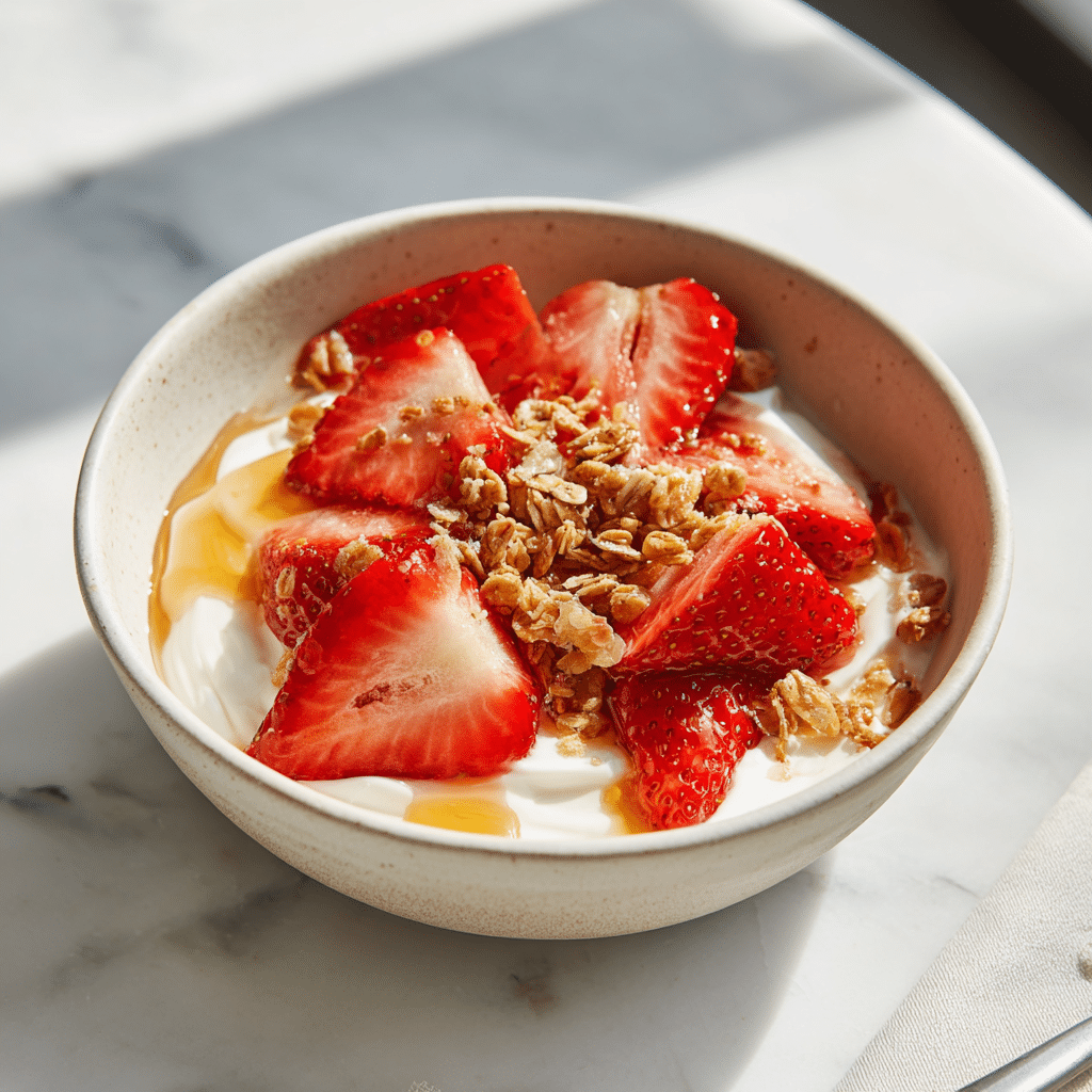 Strawberry Yogurt Dessert Bowl Recipe
