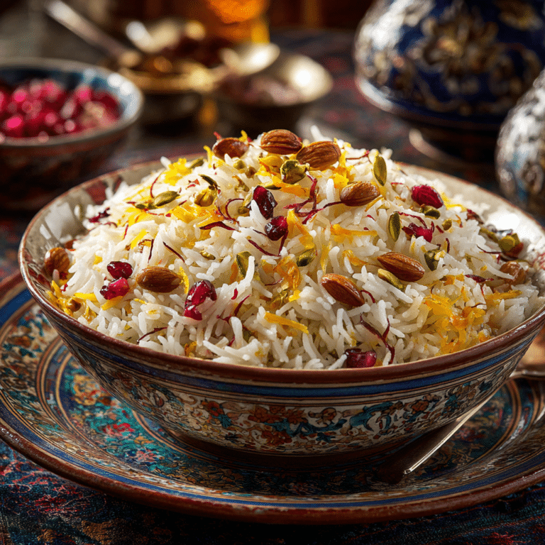 Delicious Persian Jeweled Rice: A Colorful Feast for All Recipe
