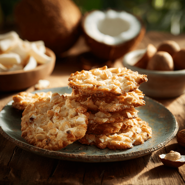 Toasted Coconut Macadamia Snaps: A Tropical Treat Recipe