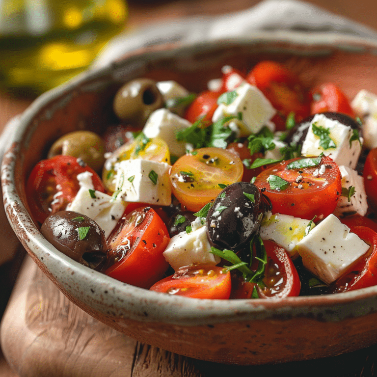 Mediterranean Tomato Feta Salad Recipe