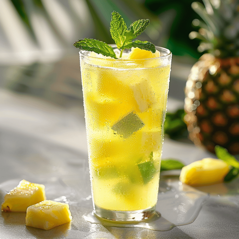 Pineapple Mint Sparkler Recipe
