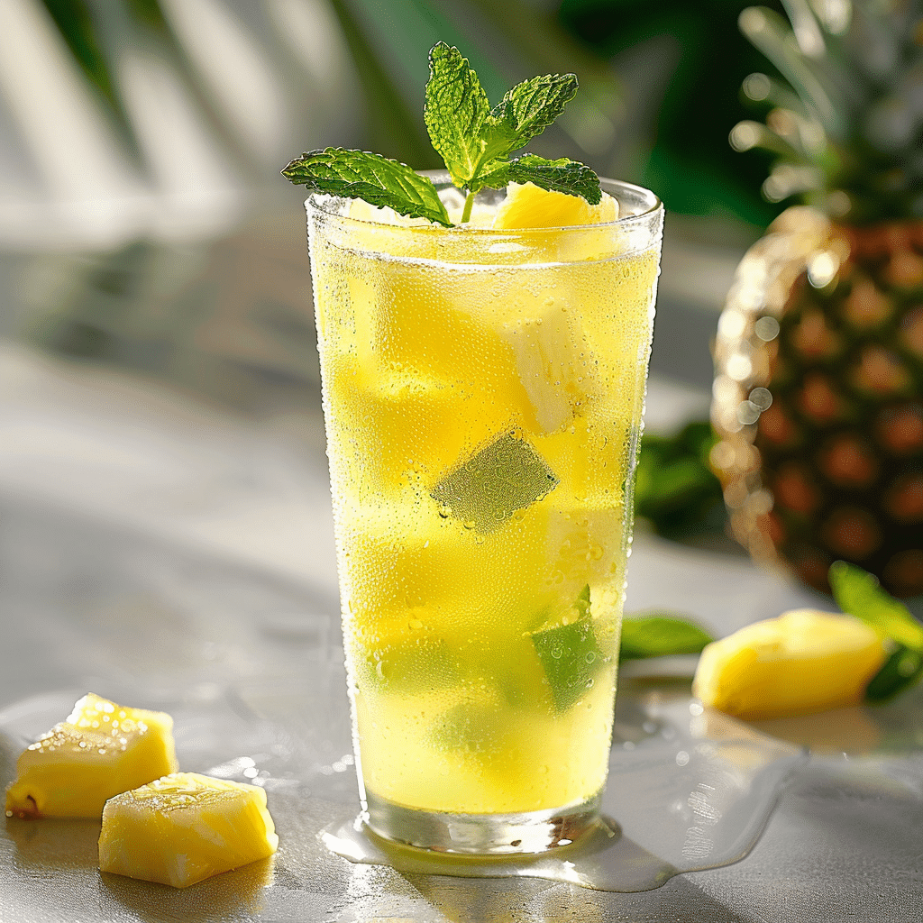 Pineapple Mint Sparkler Recipe