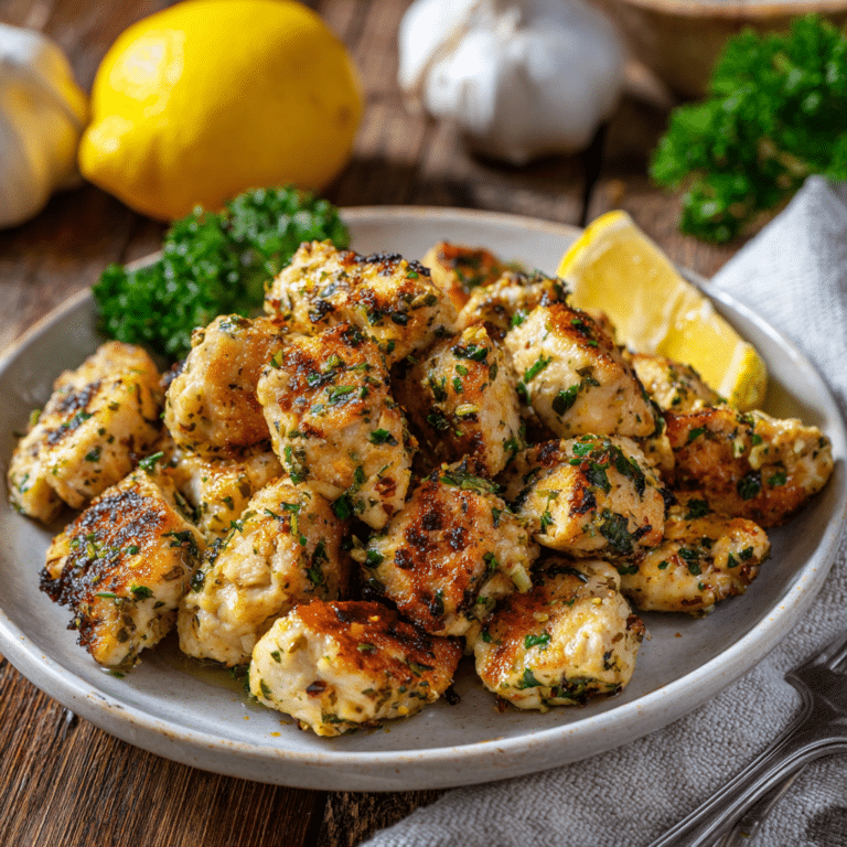 Garlic Butter Chicken Bites Recipe