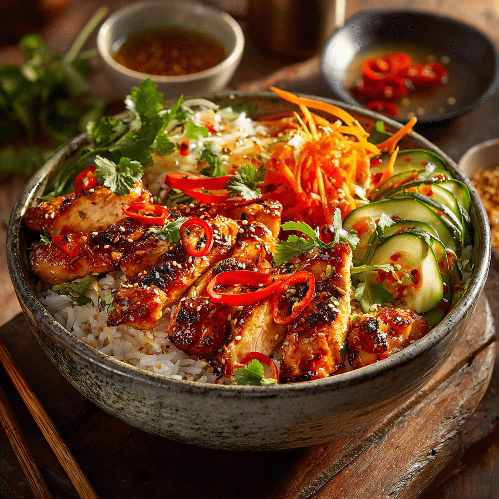 Spicy Sriracha Chicken Bowl Recipe - Recipe Image