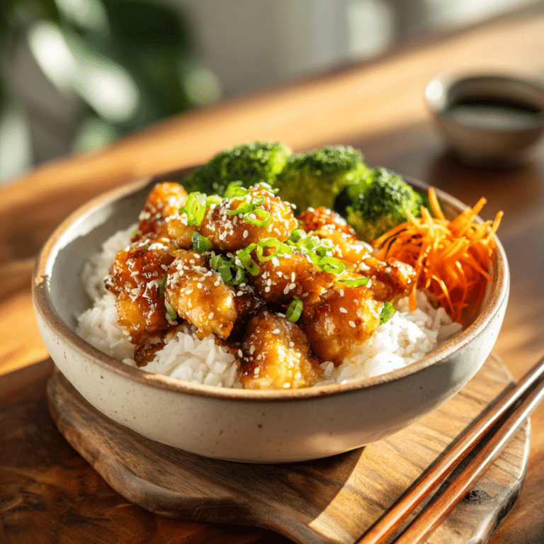 Honey Garlic Chicken Bowl Recipe