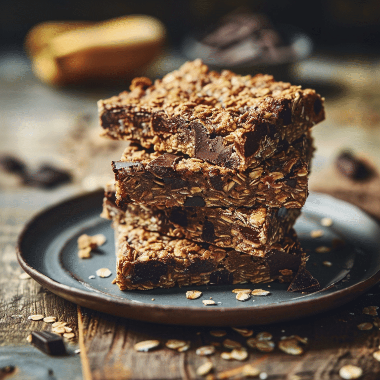 Banana Chocolate Oat Bars Recipe