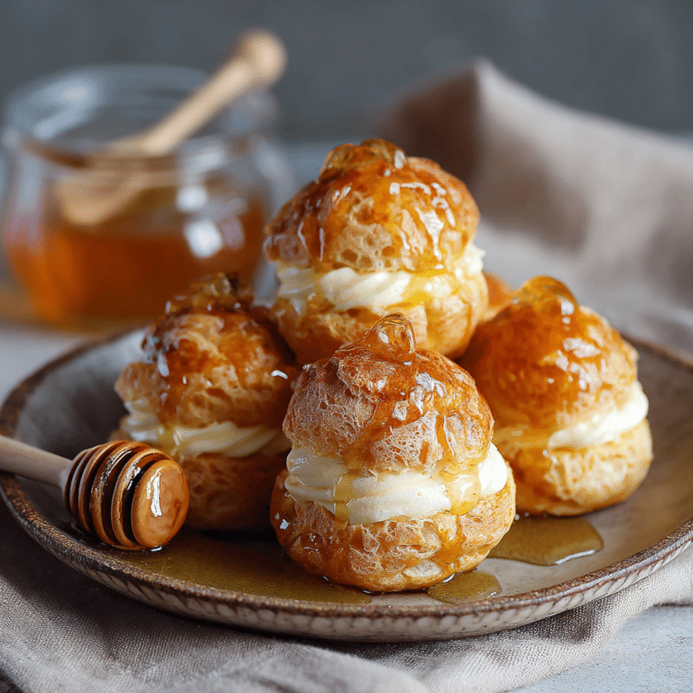 Honey Cream Puffs Recipe