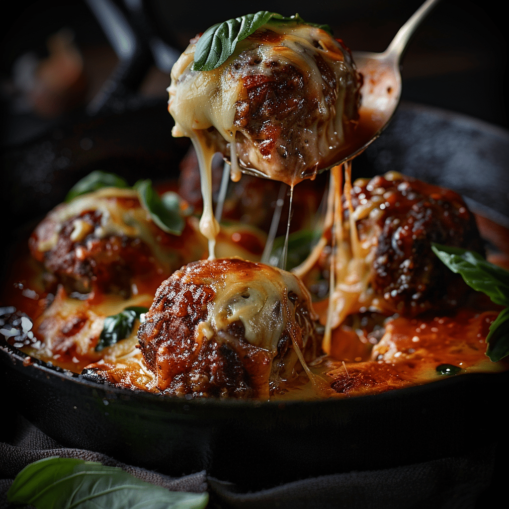 Cheese Stuffed Meatballs Recipe