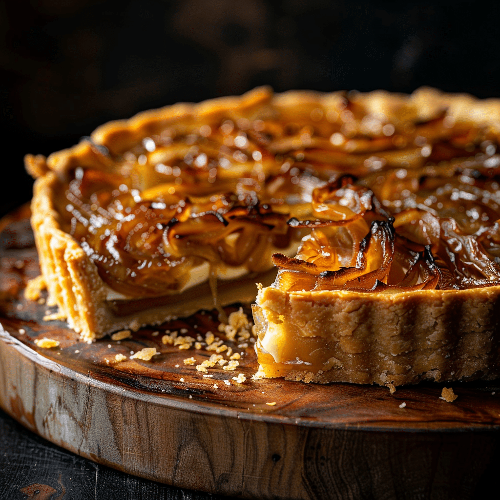 Caramelized Onion Cheese Tart Recipe - Recipe Image