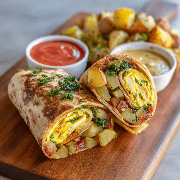 Egg Potato Breakfast Wrap Recipe