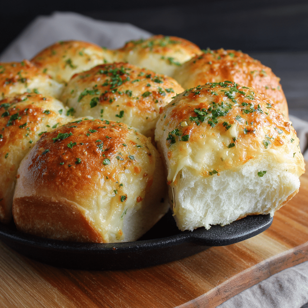 Cheesy Garlic Bread Rolls Recipe