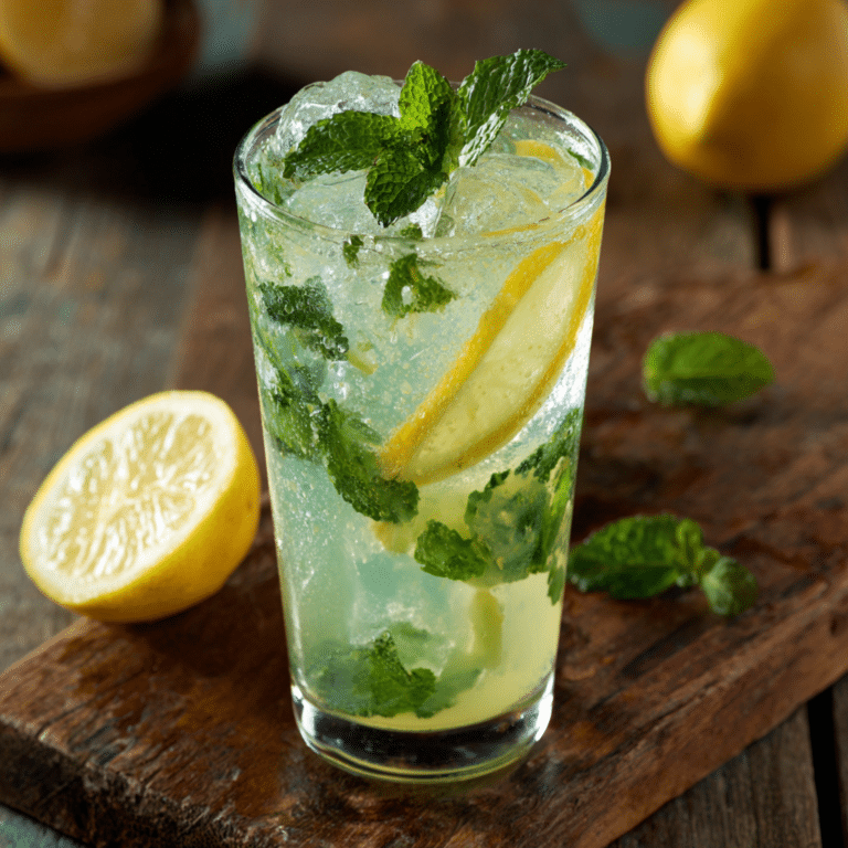 Lemon Mint Drink Recipe