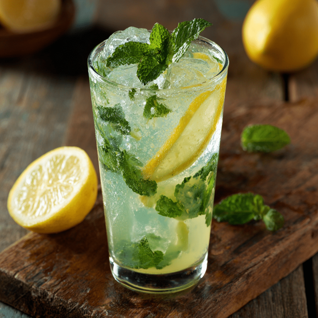 Lemon Mint Drink Recipe