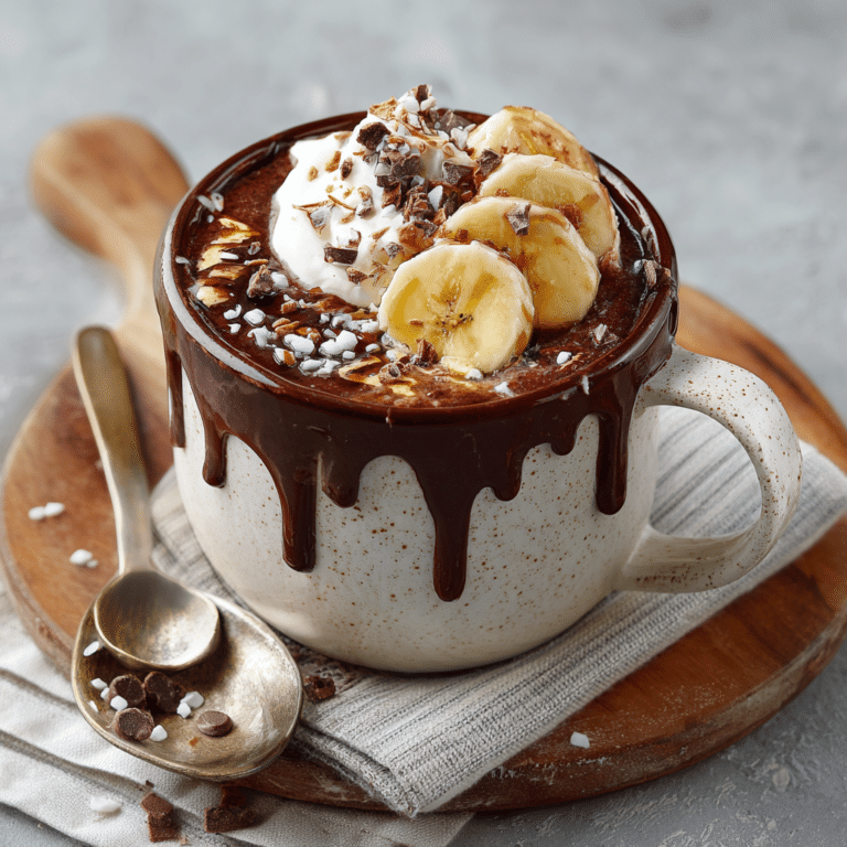 Chocolate Banana Mug Dessert Recipe