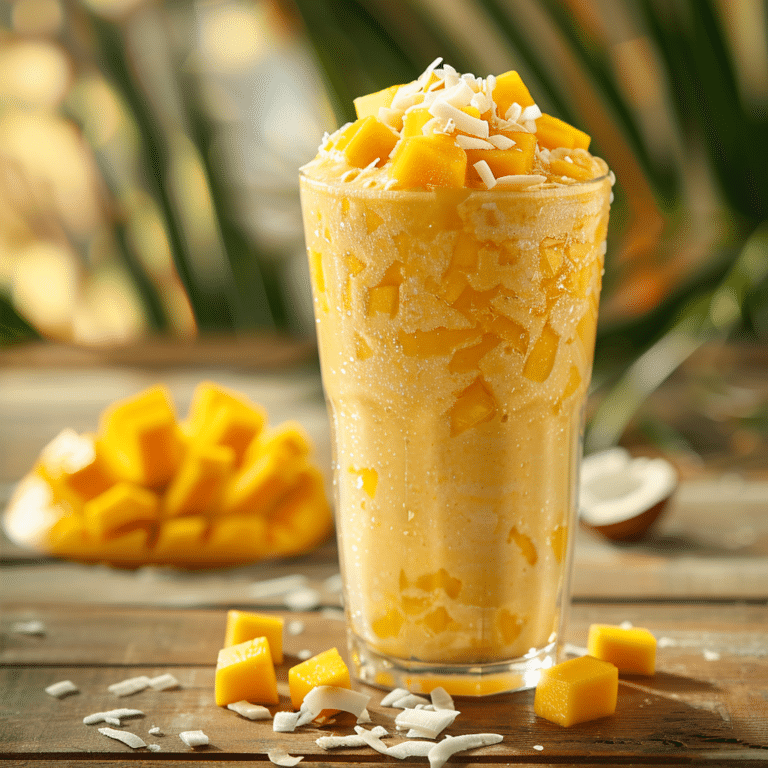 Tropical Mango Coconut Smoothie: A Creamy Island Escape Recipe