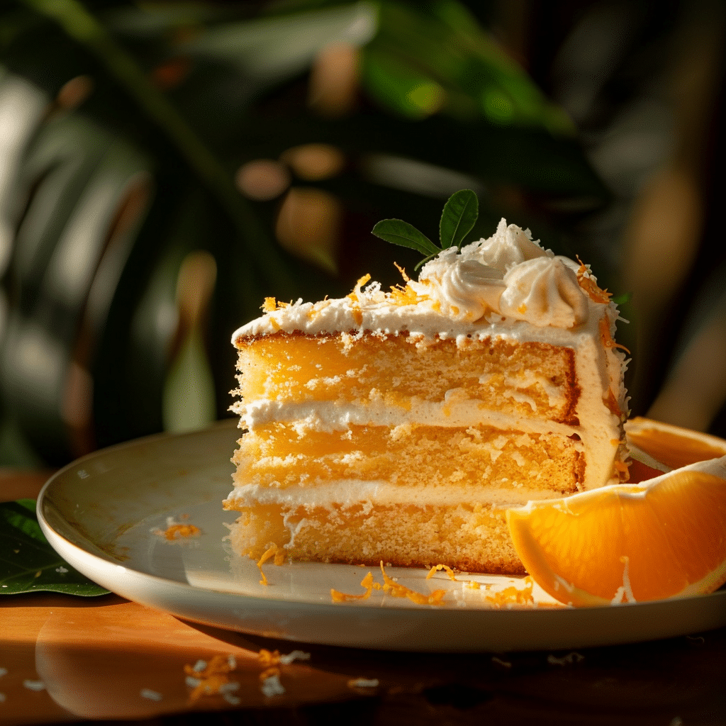 Orange Coconut Sunset Cake: Bright & Creamy Recipe - Recipe Image