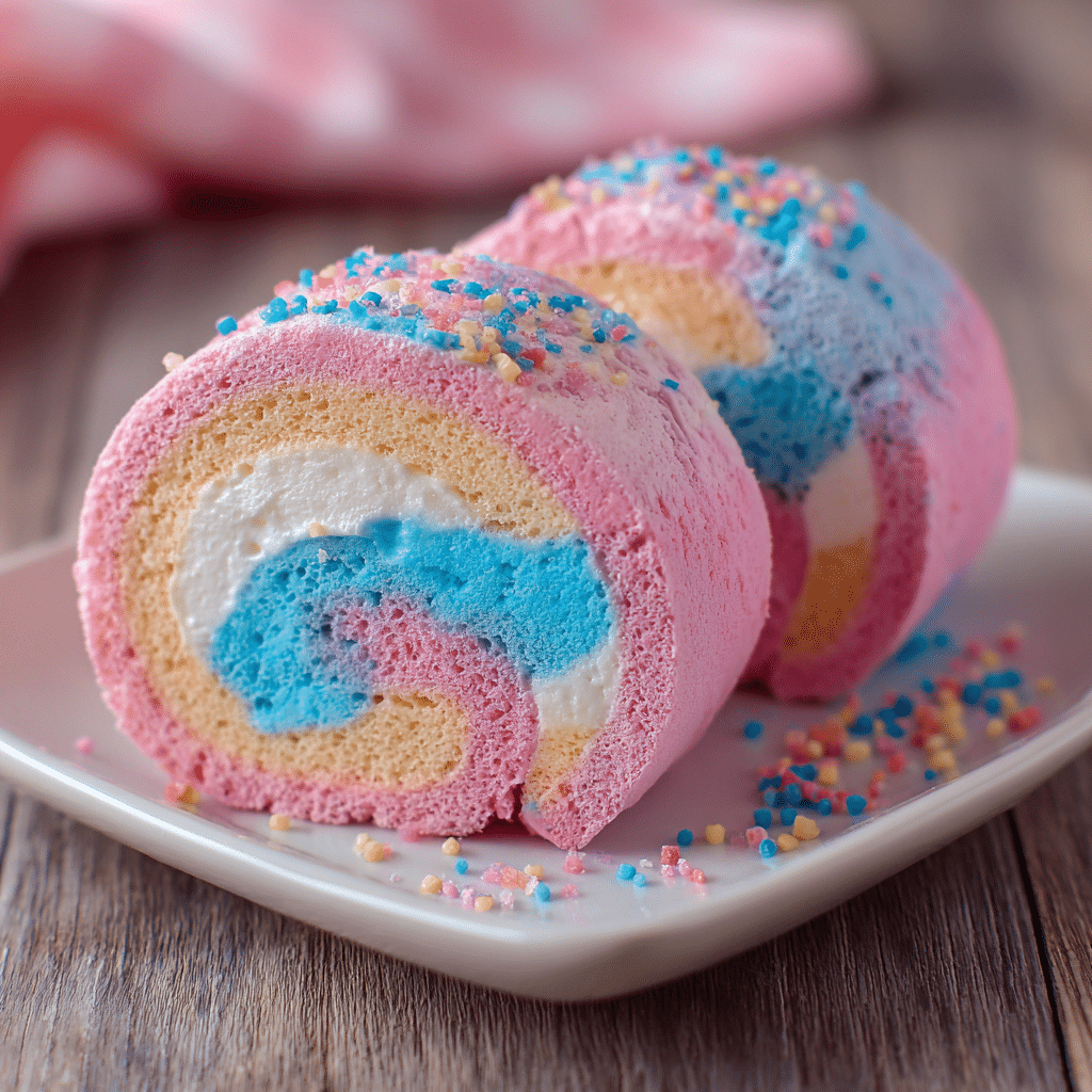 Cotton Candy Ice Cream Rolls 🍭 Recipe
