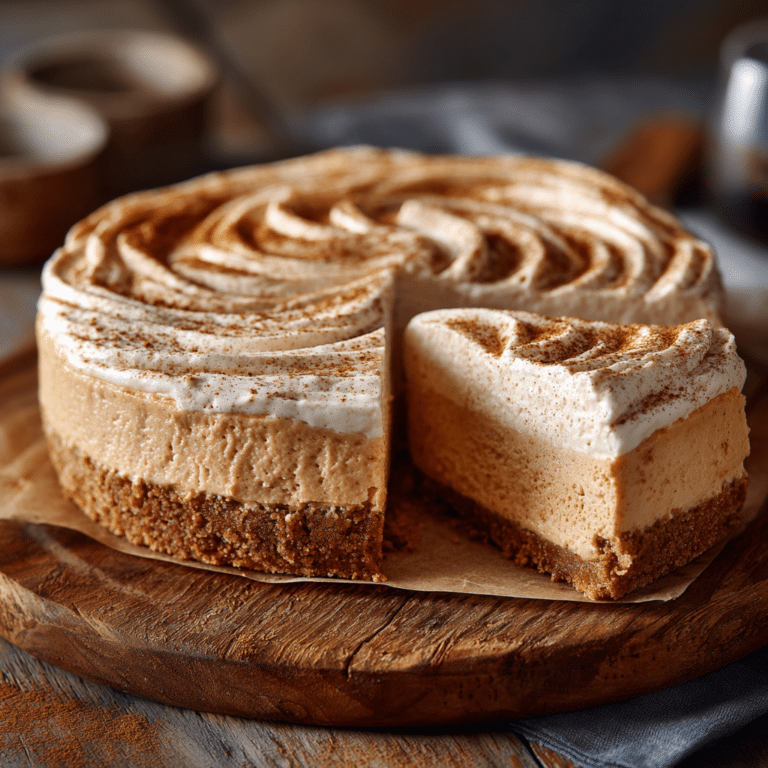 No Bake Pumpkin Pie Cheesecake Recipe