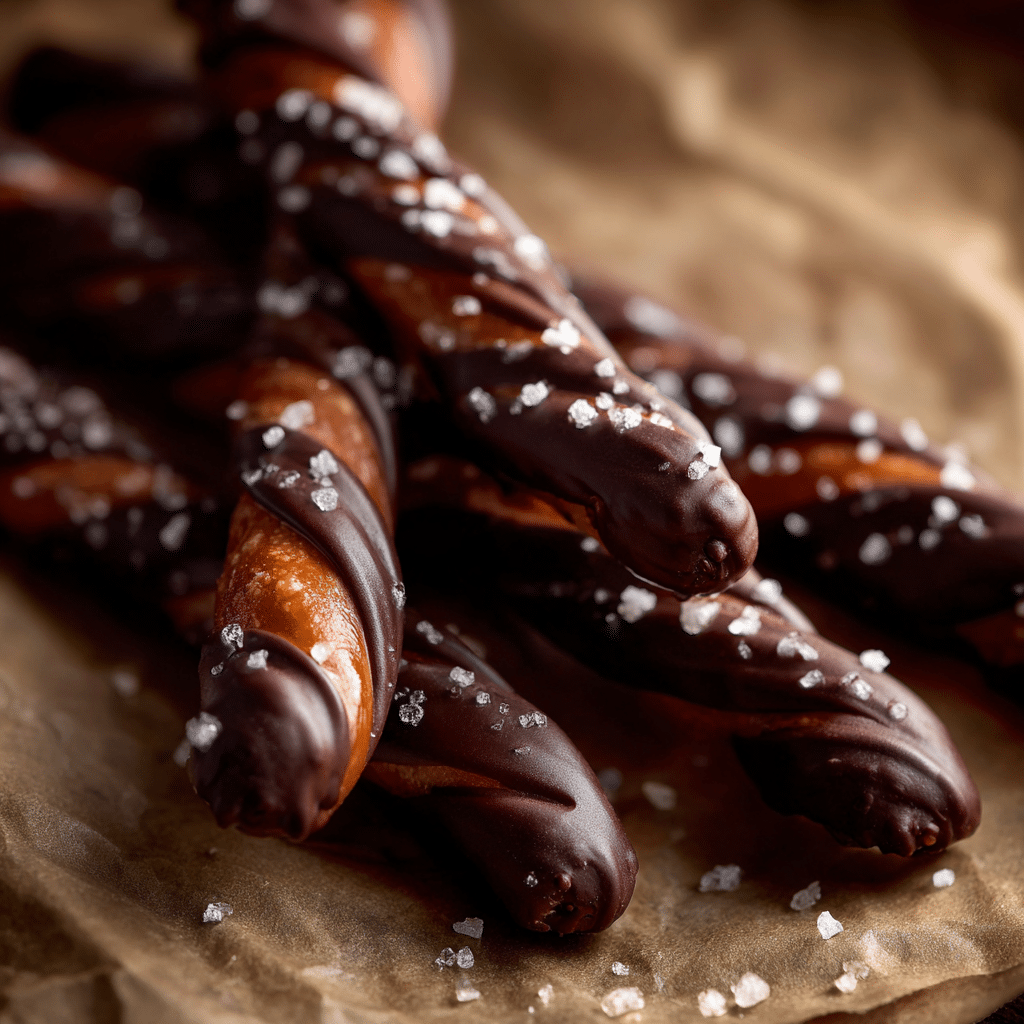 Chocolate Salted Pretzel Twists: A Sweet and Savory Treat Recipe - Recipe Image