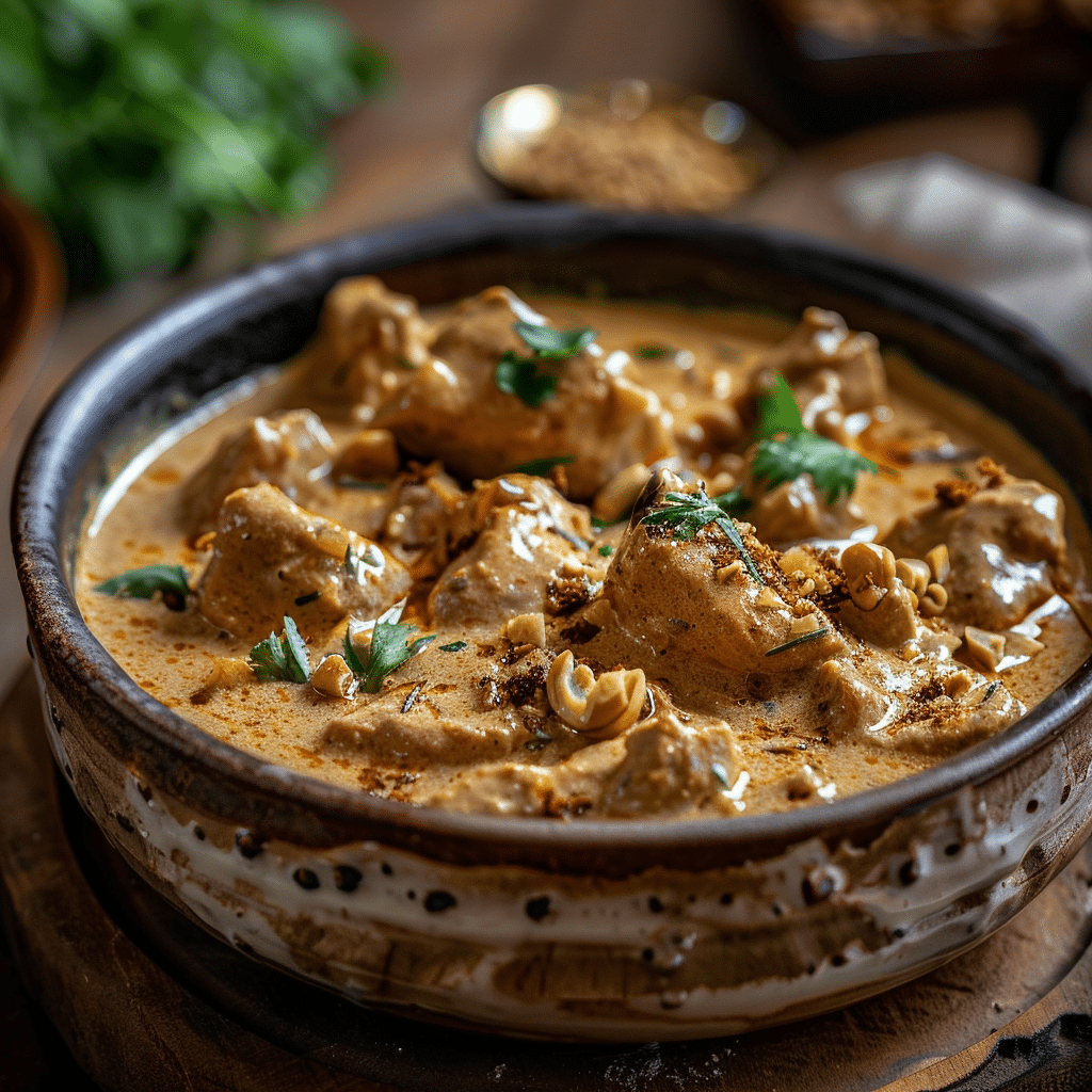 Easy Homemade Nutty Chicken Curry Recipe - Recipe Image