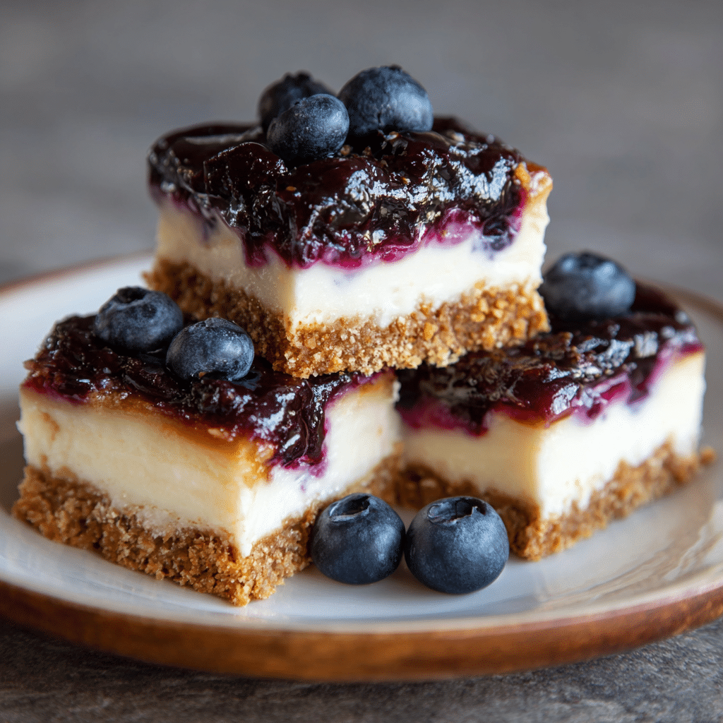 Blueberry Cheesecake Bars Recipe - Recipe Image