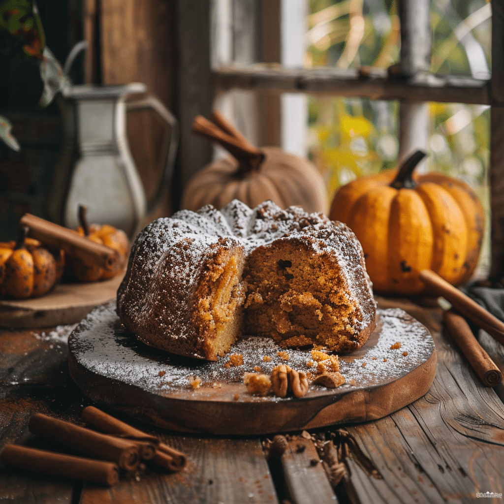 Pumpkin Spice Tea Cake Recipe - Recipe Image