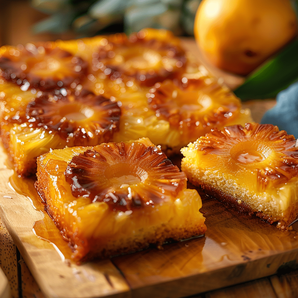 Coconut Pineapple Upside Down Cake Recipe - Recipe Image