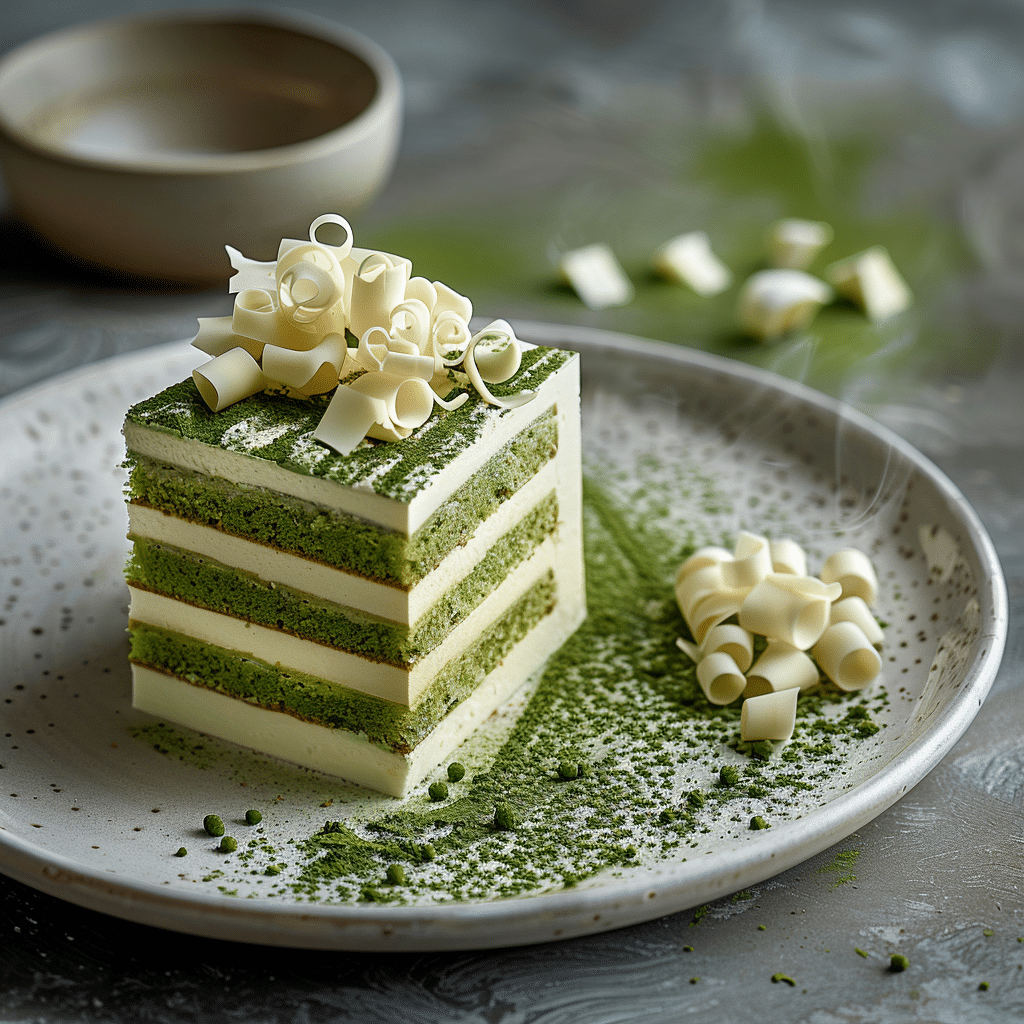 Matcha White Chocolate Cake Recipe - Recipe Image