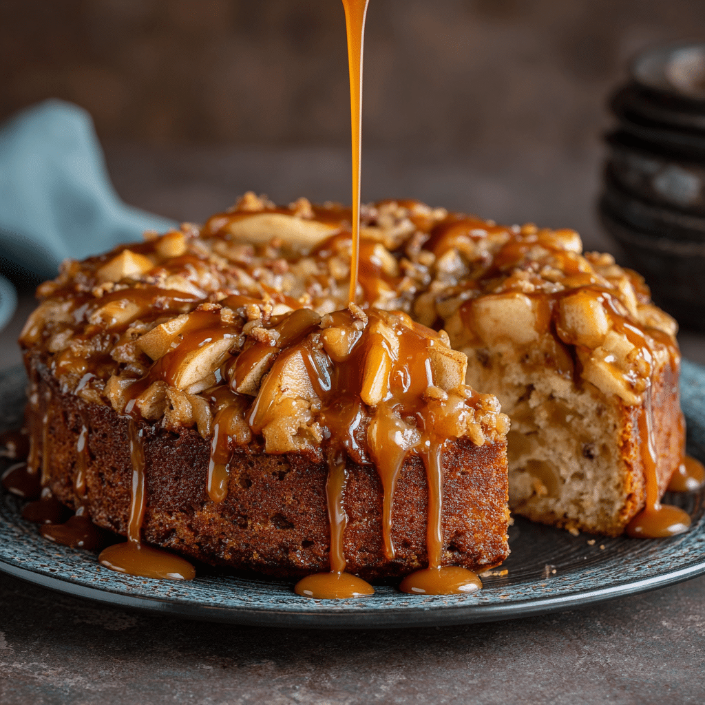 Caramel Apple Cinnamon Cake Recipe - Recipe Image