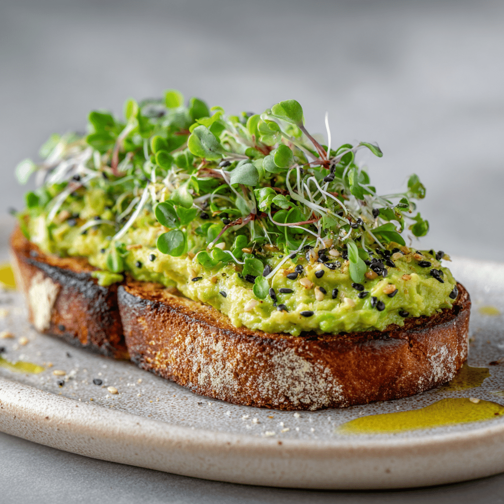 Avocado Hummus Toast Recipe - Recipe Image