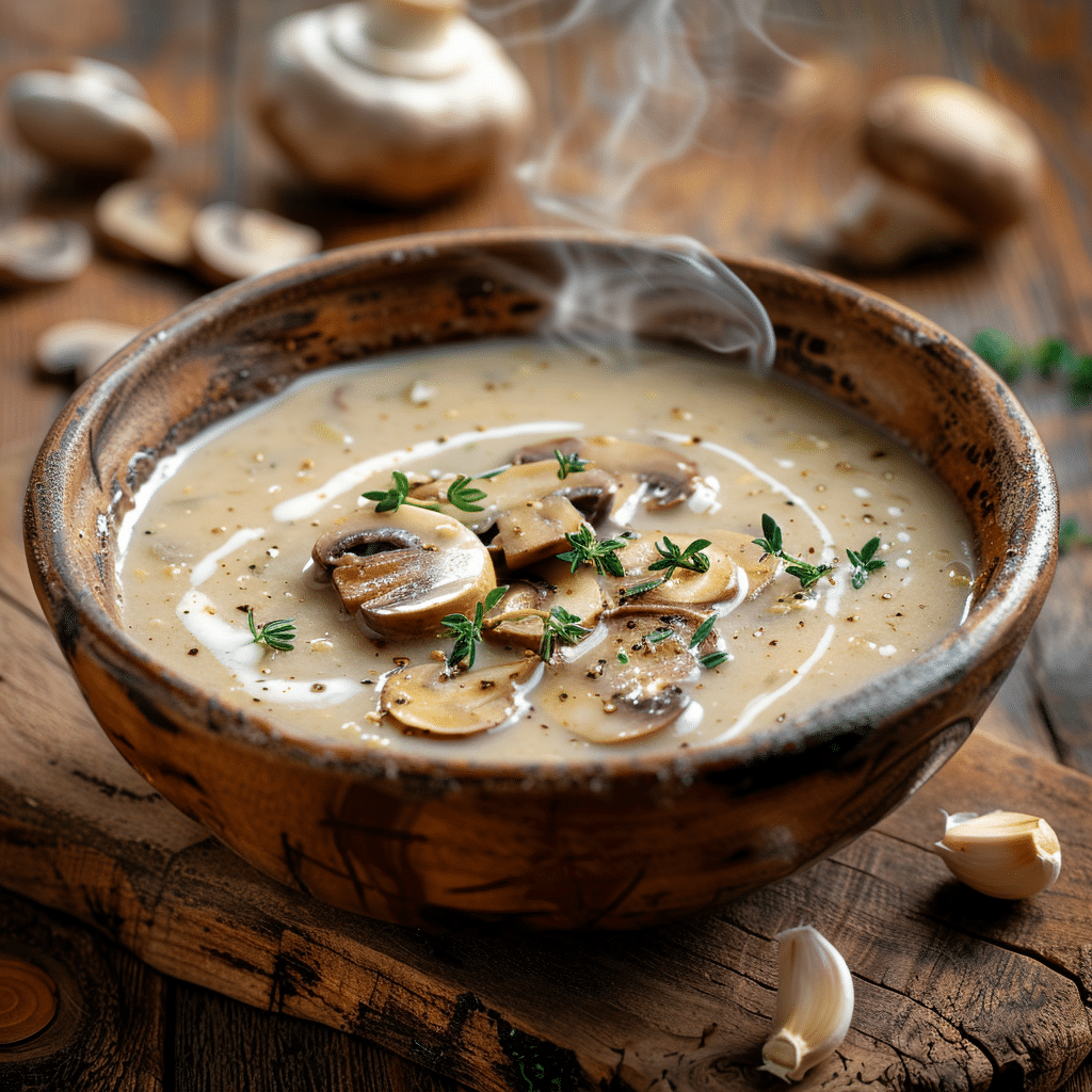 Creamy Mushroom Soup Recipe - Recipe Image