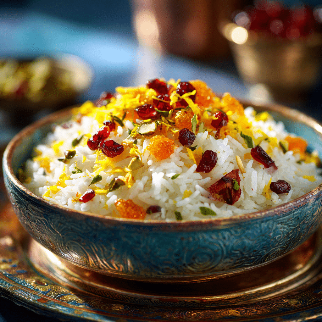Delicious Persian Jeweled Rice: A Colorful Feast for All Recipe - Recipe Image