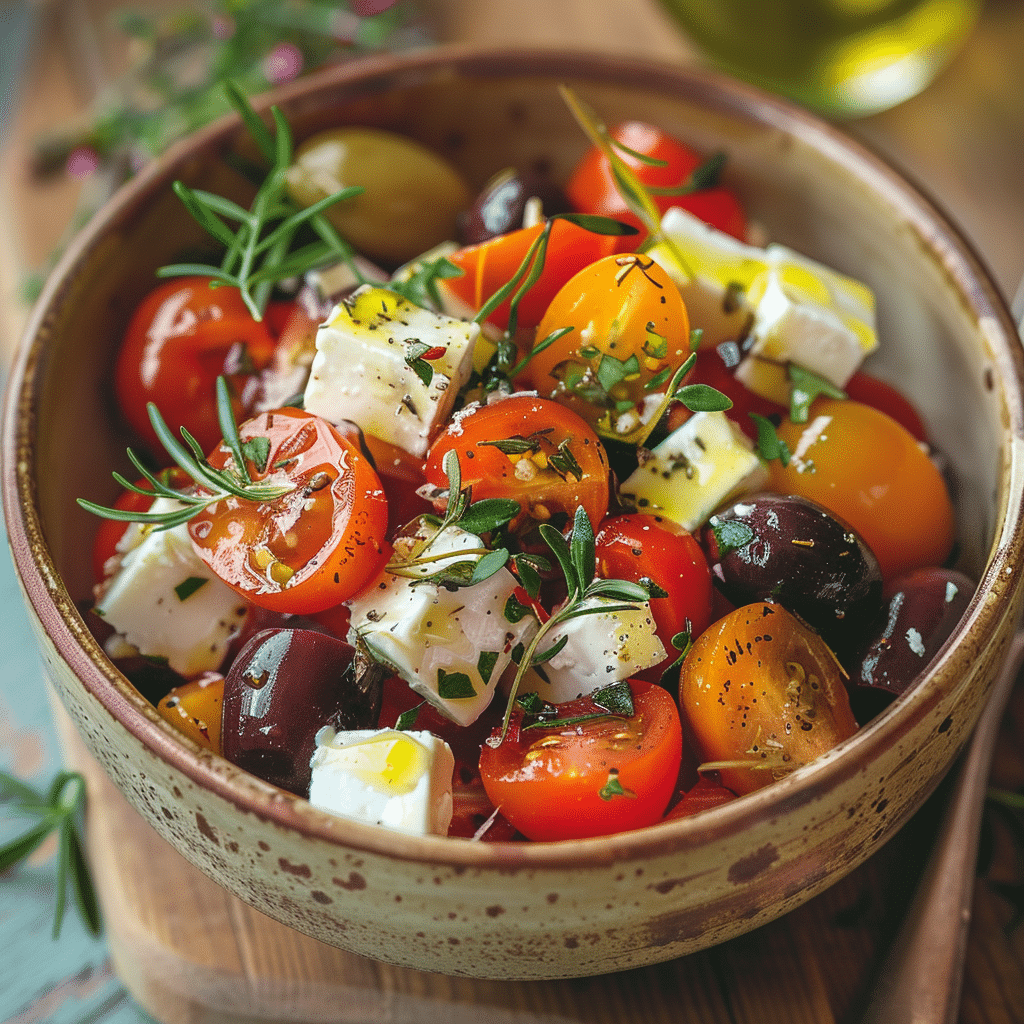 Mediterranean Tomato Feta Salad Recipe - Recipe Image