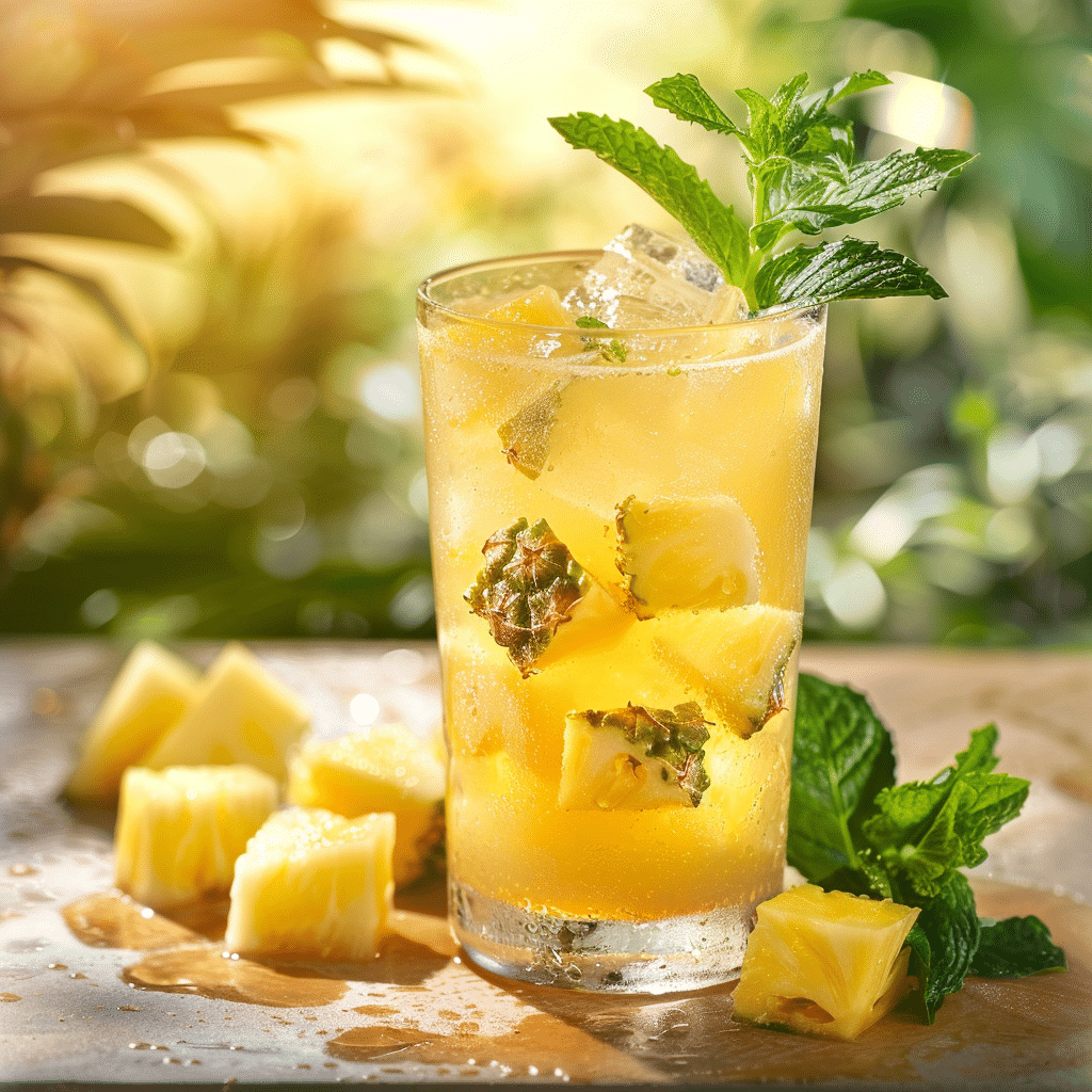Pineapple Mint Sparkler Recipe - Recipe Image