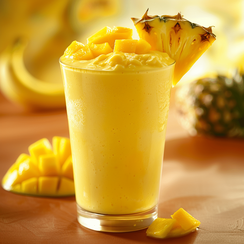 Mango Pineapple Smoothie Recipe - Recipe Image