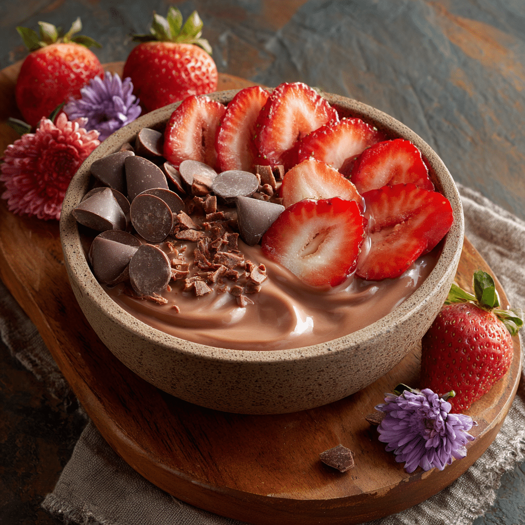 Chocolate Strawberry Yogurt Bowl Recipe - Recipe Image