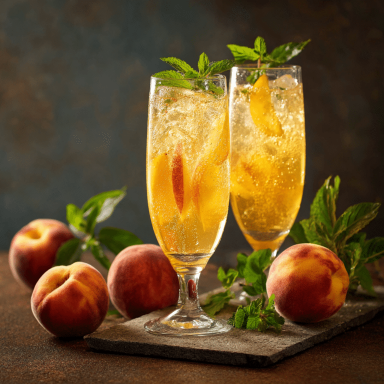 Peach Lemon Sparkler Recipe