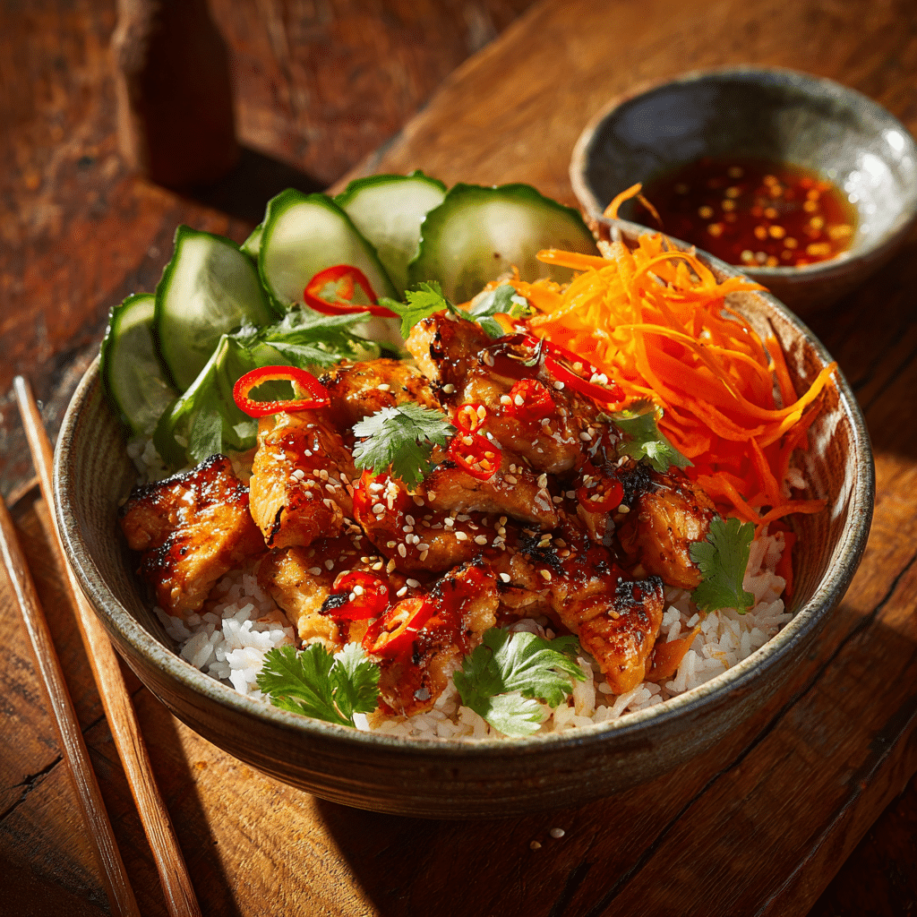 Spicy Sriracha Chicken Bowl Recipe - Recipe Image
