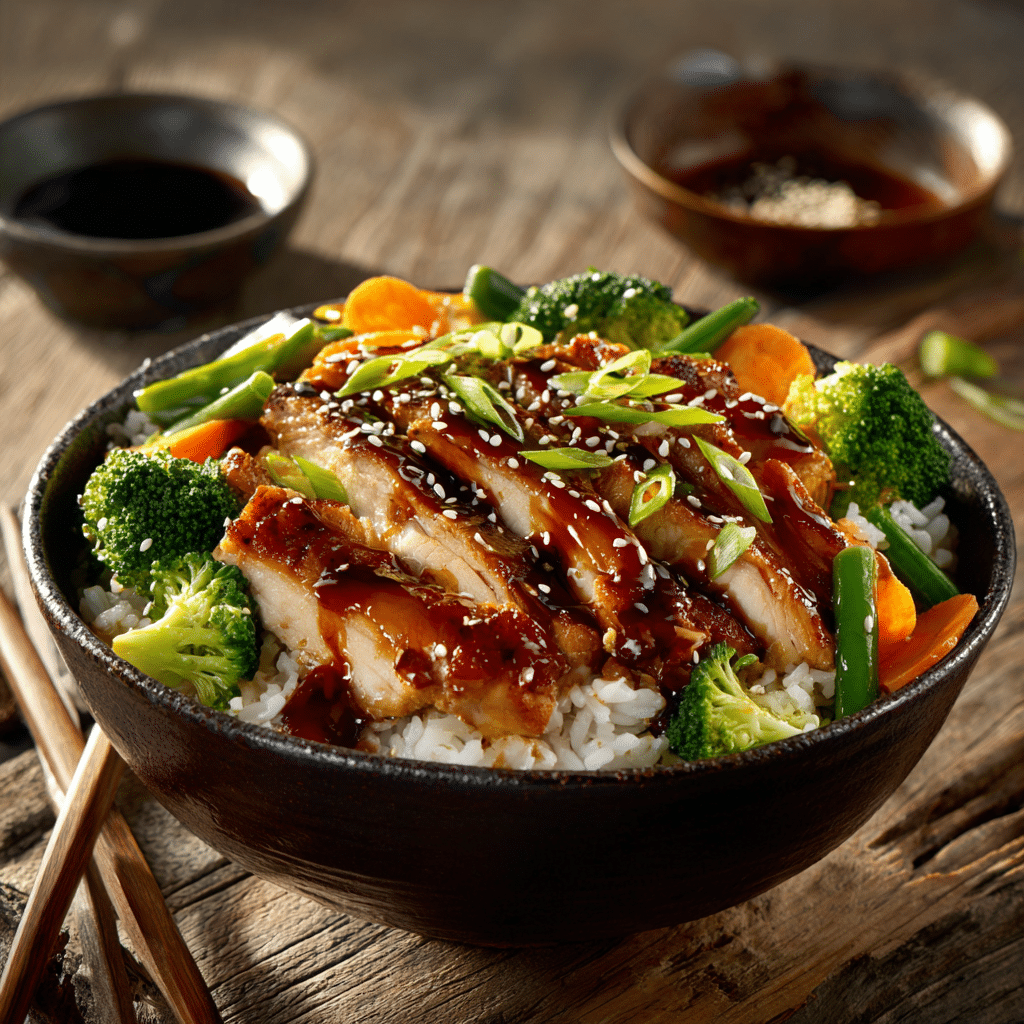 Teriyaki Chicken Rice Bowl Recipe - Recipe Image