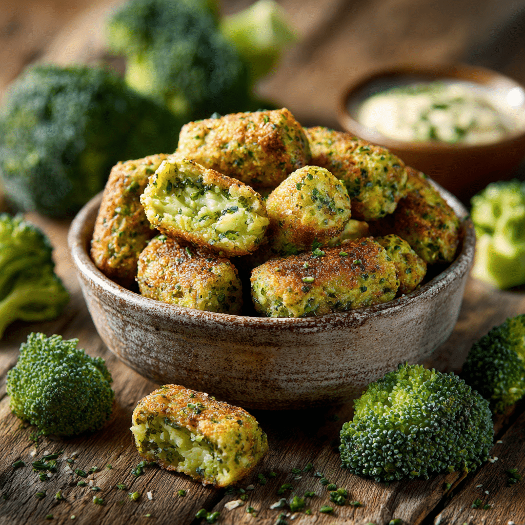 Crunchy Broccoli Tots: Healthy, Kid-Approved Snack Delight Recipe - Recipe Image
