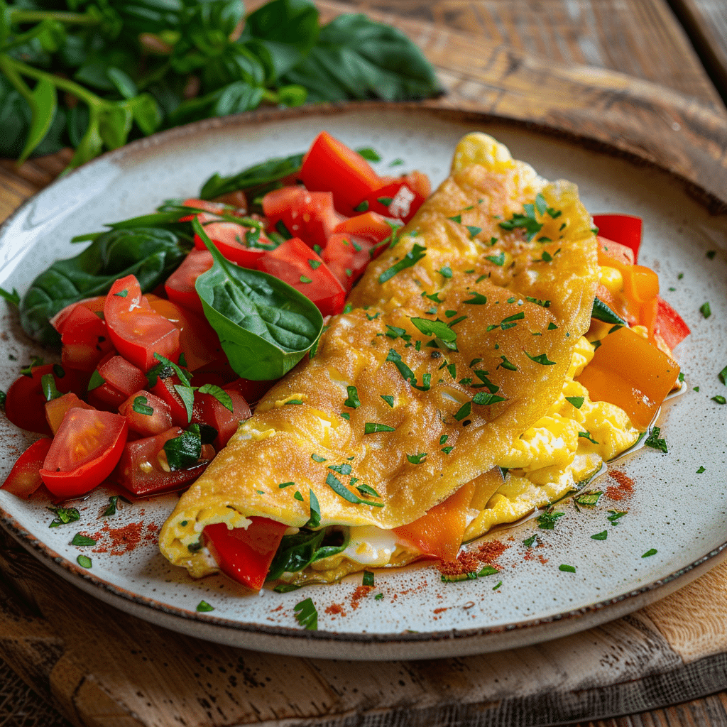 Vegetable Omelette Recipe - Recipe Image
