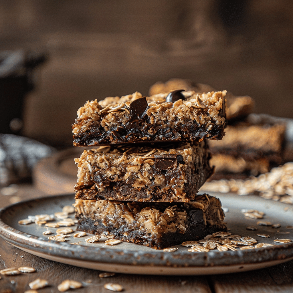 Banana Chocolate Oat Bars Recipe - Recipe Image