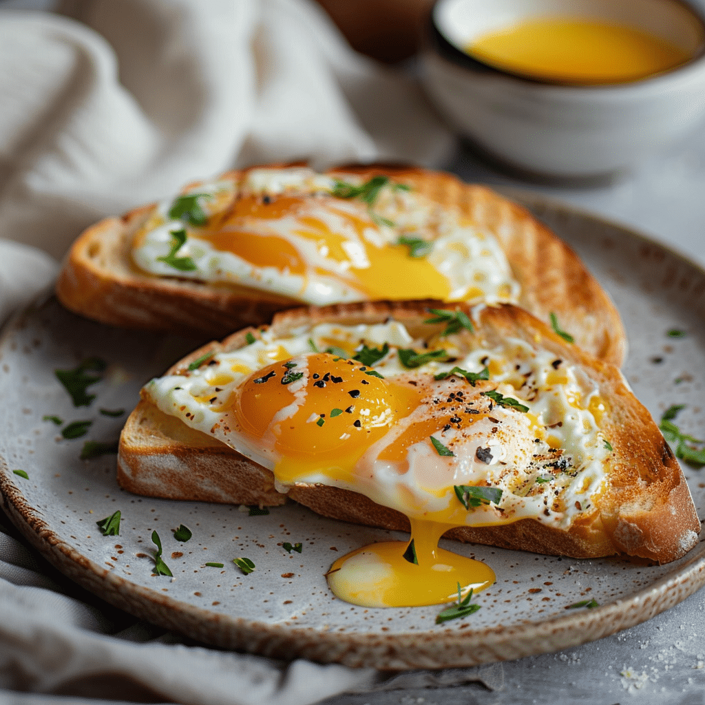 Egg Cheese Toast Recipe - Recipe Image
