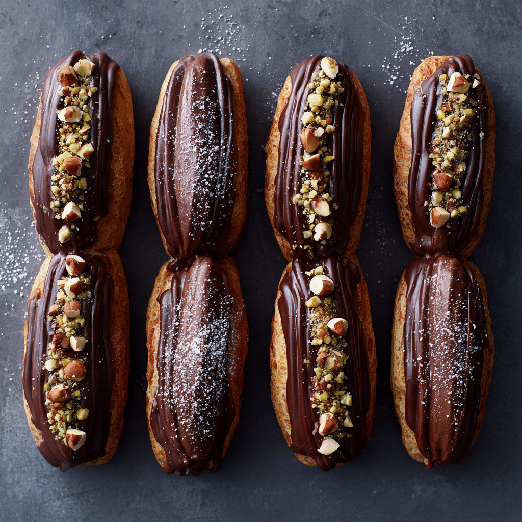 Chocolate Hazelnut Éclairs Recipe - Recipe Image