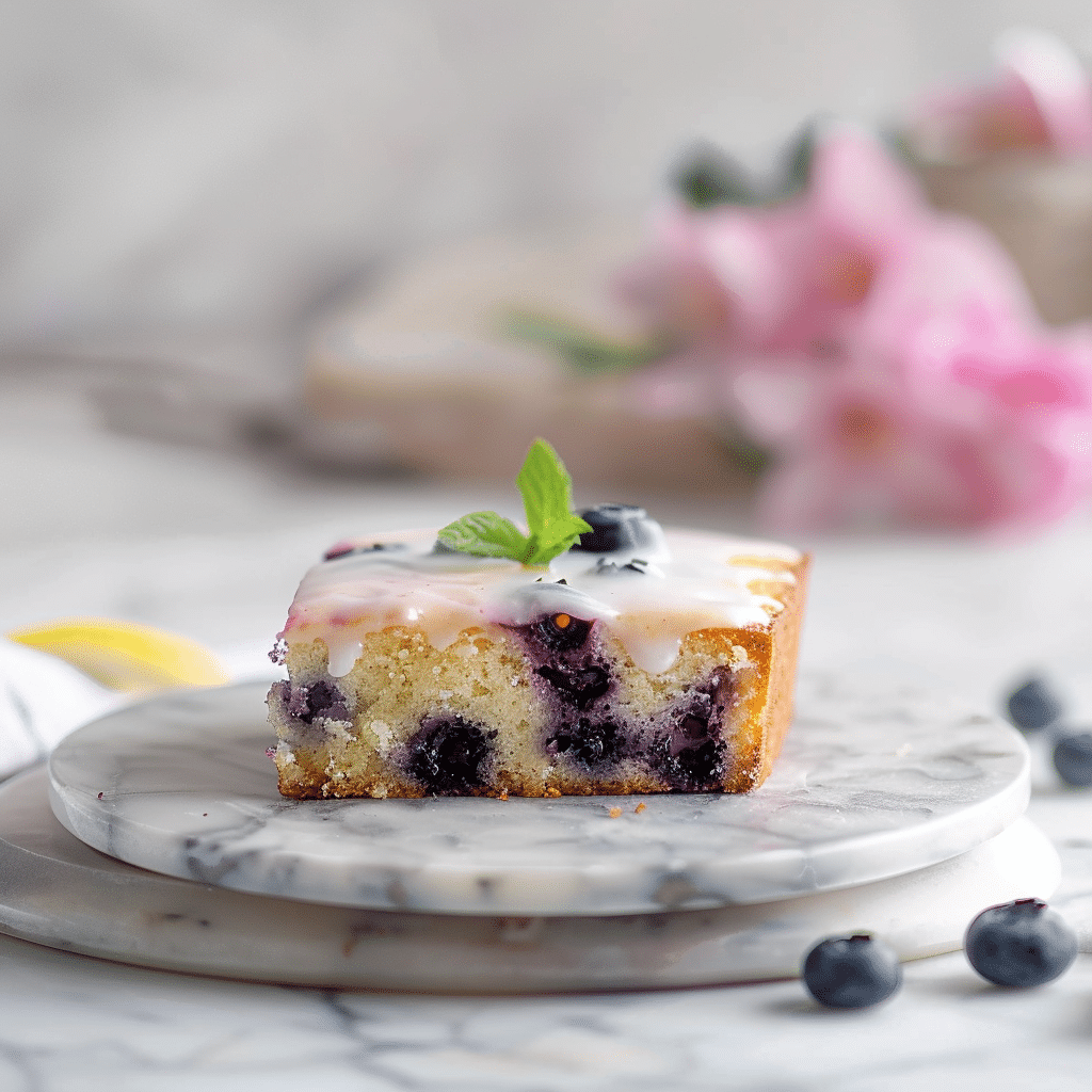 Lemon Blueberry Yogurt Cake Recipe - Recipe Image