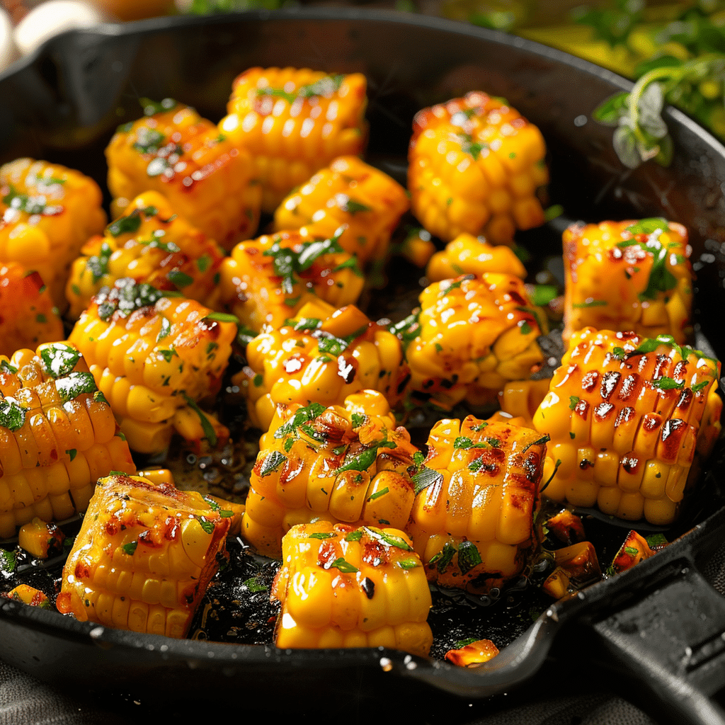 Garlic Butter Corn Bites Recipe - Recipe Image