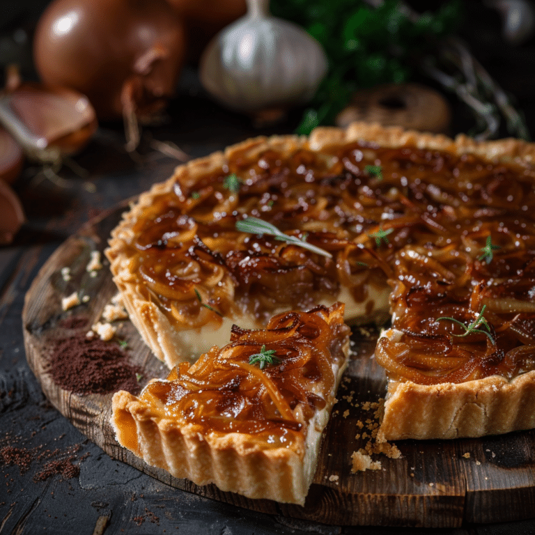 Caramelized Onion Cheese Tart Recipe