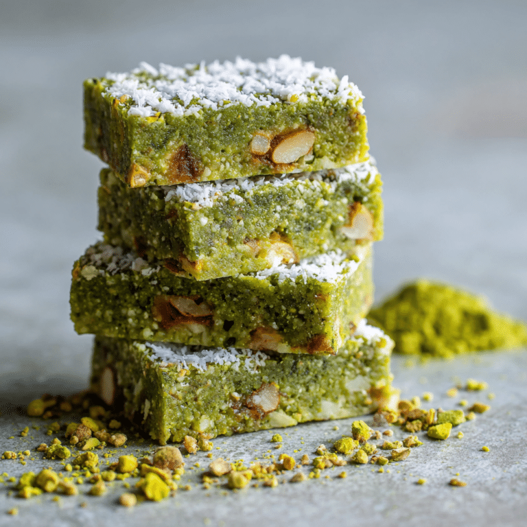 Matcha Coconut Energy Bars Recipe
