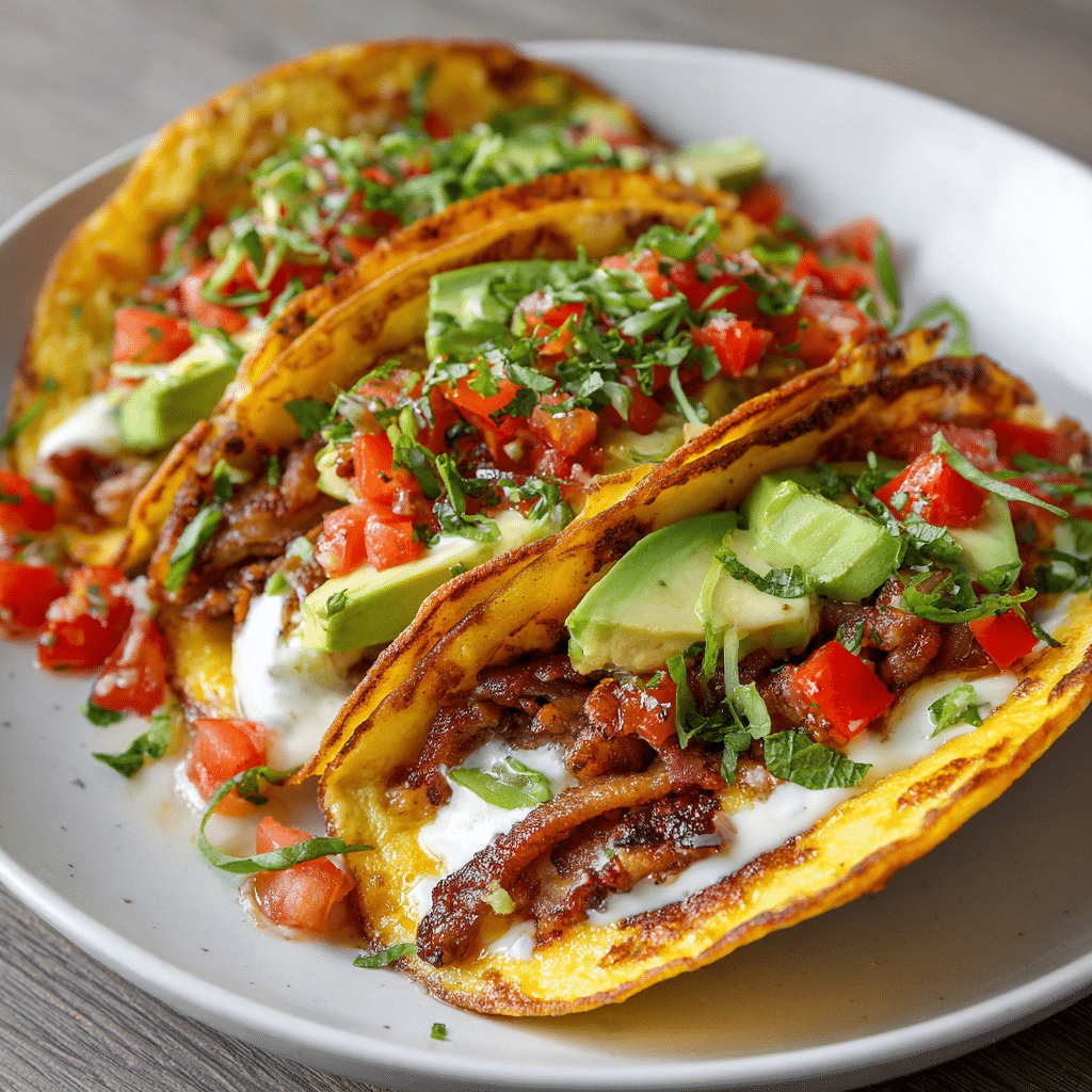 Savory Pancake Tacos Recipe - Recipe Image